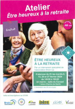 Atelier "être heurex à la retraite"